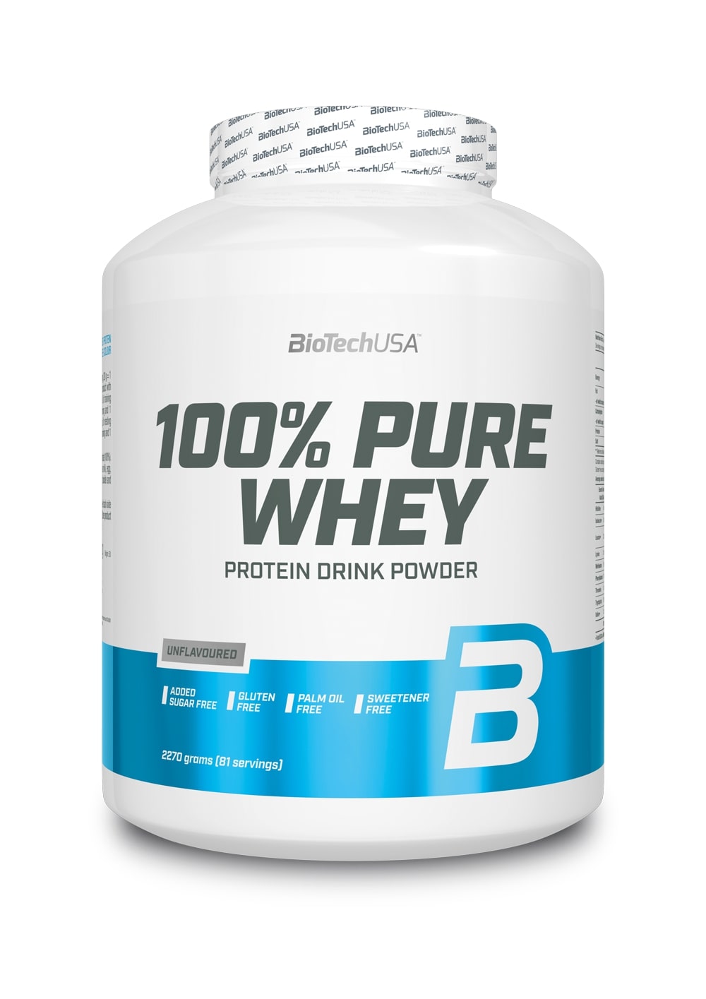 100% Pure Whey, Unflavoured - 2270g - Sense42 Beauty and Health