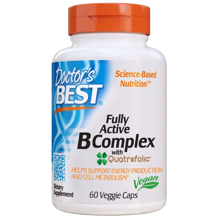 Fully Active B-Complex with Quatrefolic - 60 vcaps - Sense42 Beauty and Health