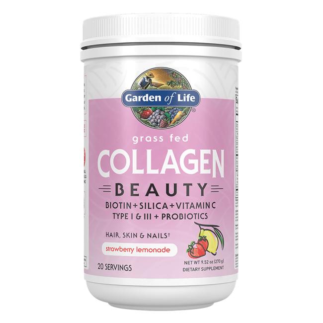 Grass Fed Collagen Beauty, Strawberry Lemonade - 270g - Sense42 Beauty and Health