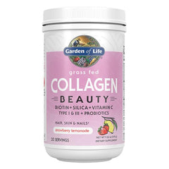 Grass Fed Collagen Beauty, Strawberry Lemonade - 270g - Sense42 Beauty and Health