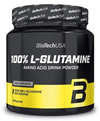 100% L-Glutamine, Unflavoured - 240g - Sense42 Beauty and Health