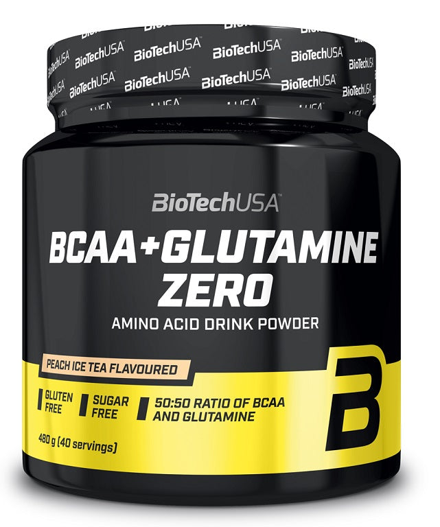 BioTechUSA BCAA + Glutamine Zero Lemon - 480g - Sense42 Beauty and Health
