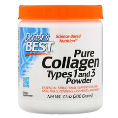 Pure Collagen Types 1 and 3, Powder - 200g - Sense42 Beauty and Health