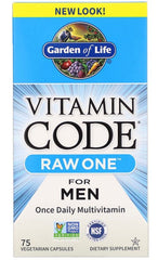 Vitamin Code RAW ONE for Men - 75 vcaps - Sense42 Beauty and Health