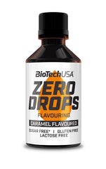 BioTechUSA Zero Drops Caramel - 50 ml. - Sense42 Beauty and Health