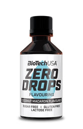 BioTechUSA Zero Drops Coconut Macaron - 50 ml. - Sense42 Beauty and Health