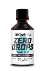 BioTechUSA Zero Drops Coconut Macaron - 50 ml. - Sense42 Beauty and Health