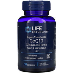 Super Absorbable CoQ10 with d-Limonene, 50 mg - 60 Softgels - Sense42 Beauty and Health