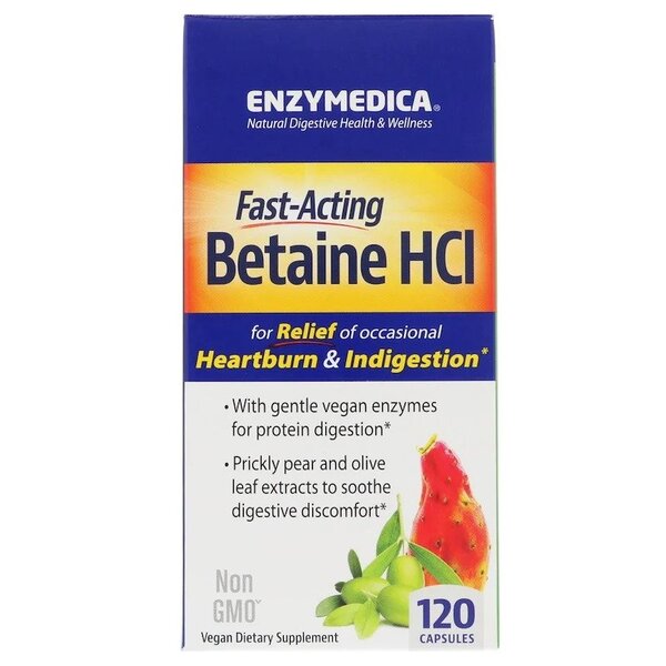 Betaine HCl - 120 caps - Sense42 Beauty and Health