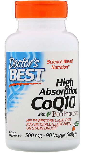 High Absorption CoQ10 with BioPerine, 300mg - 90 veggie softgels - Sense42 Beauty and Health