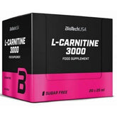 BioTechUSA L-Carnitine 3000 Orange - 20 x 25 ml. - Sense42 Beauty and Health
