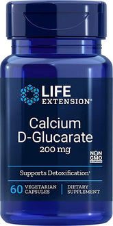 Calcium D-Glucarate, 200mg - 60 vcaps - Sense42 Beauty and Health