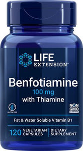 Benfotiamine with Thiamine, 100mg - 120 vcaps - Sense42 Beauty and Health