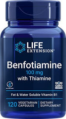 Benfotiamine with Thiamine, 100mg - 120 vcaps - Sense42 Beauty and Health
