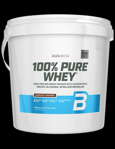 100% Pure Whey, Chocolate - 4000g - Sense42 Beauty and Health