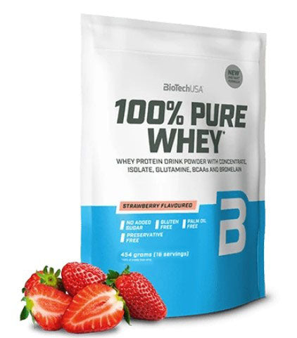 100% Pure Whey, Strawberry - 454g - Sense42 Beauty and Health