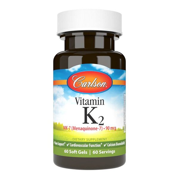 Vitamin K2 MK-7, 90mcg - 60 softgels - Sense42 Beauty and Health
