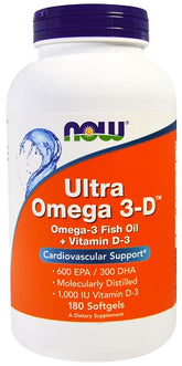 Ultra Omega 3-D with Vitamin D-3 - 180 softgels - Sense42 Beauty and Health