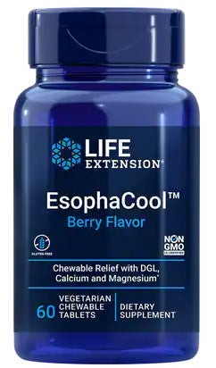 EsophaCool, Berry (EAN 737870203360) - 60 vegetarian chewable tabs - Sense42 Beauty and Health