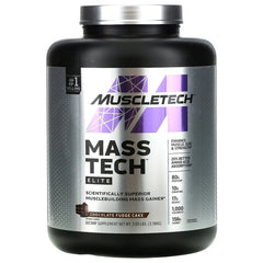 Mass-Tech Elite, Chocolate Fudge Cake - 3180g - Sense42 Beauty and Health