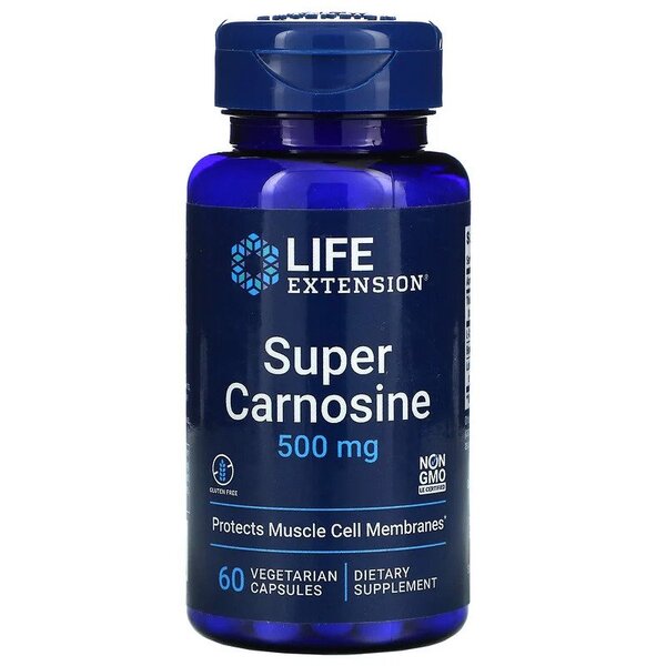 Super Carnosine, 500mg - 60 vcaps - Sense42 Beauty and Health
