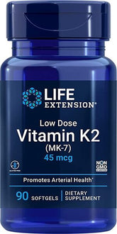 Low Dose Vitamin K2 (MK-7), 45mcg - 90 softgels - Sense42 Beauty and Health