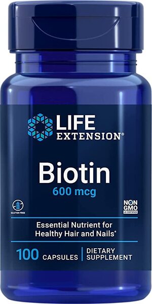 Biotin, 600mcg - 100 caps - Sense42 Beauty and Health