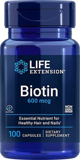 Biotin, 600mcg - 100 caps - Sense42 Beauty and Health
