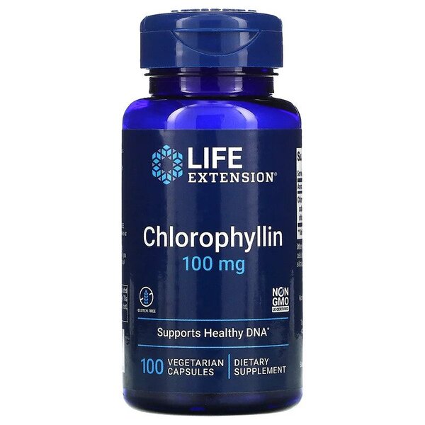 Chlorophyllin, 100mg - 100 vcaps - Sense42 Beauty and Health