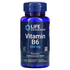 Vitamin B6, 250mg - 100 vcaps - Sense42 Beauty and Health