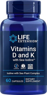 Vitamins D and K with Sea-Iodine - 60 caps - Sense42 Beauty and Health
