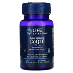 Super Ubiquinol CoQ10 with Enhanced Mitochondrial Support, 200mg - 30 softgels - Sense42 Beauty and Health