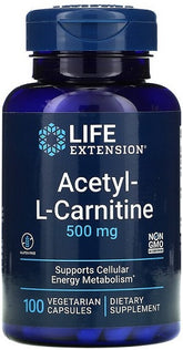 Acetyl-L-Carnitine, 500mg - 100 vcaps - Sense42 Beauty and Health