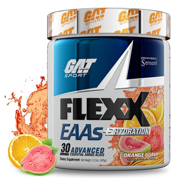 Flexx EAAs + Hydration, Orange Guava - 345g - Sense42 Beauty and Health