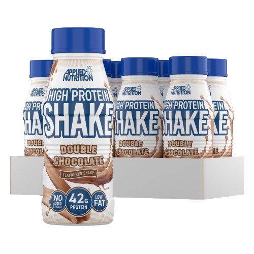High Protein Shake, Double Chocolate - 8 x 500 ml. - Sense42 Beauty and Health