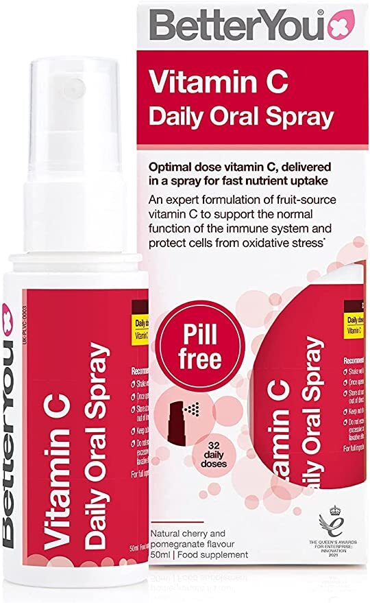 Vitamin C Daily Oral Spray, Natural Cherry and Pomegranate - 50 ml. - Sense42 Beauty and Health