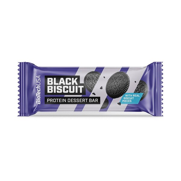 Protein Dessert Bar, Black Biscuit - 20 x 50g - Sense42 Beauty and Health