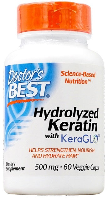 Hydrolyzed Keratin, 500mg - 60 vcaps - Sense42 Beauty and Health
