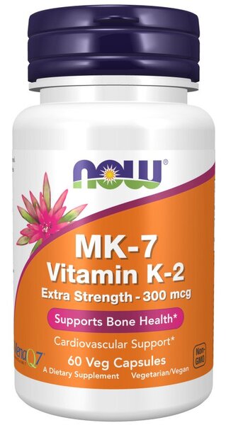 MK-7 Vitamin K-2, 300mcg Extra Strength - 60 vcaps - Sense42 Beauty and Health