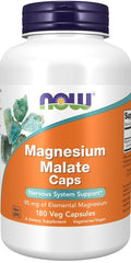 Magnesium Malate Caps - 180 vcaps - Sense42 Beauty and Health