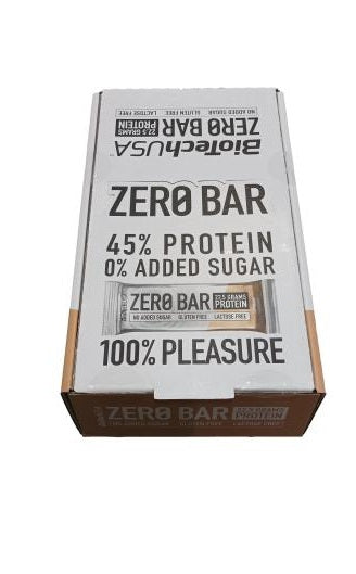 BioTechUSA Zero Bar Cappuccino - 20 x 50g - Sense42 Beauty and Health