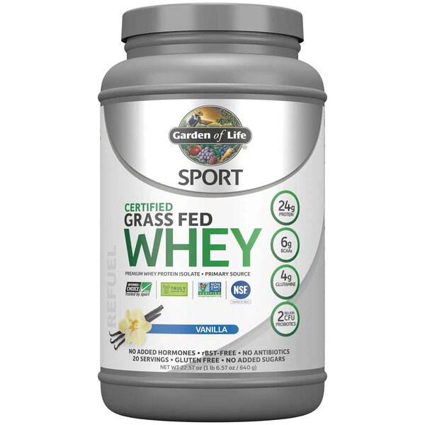 Sport Certified Grass Fed Whey Protein, Vanilla - 640g - Sense42 Beauty and Health