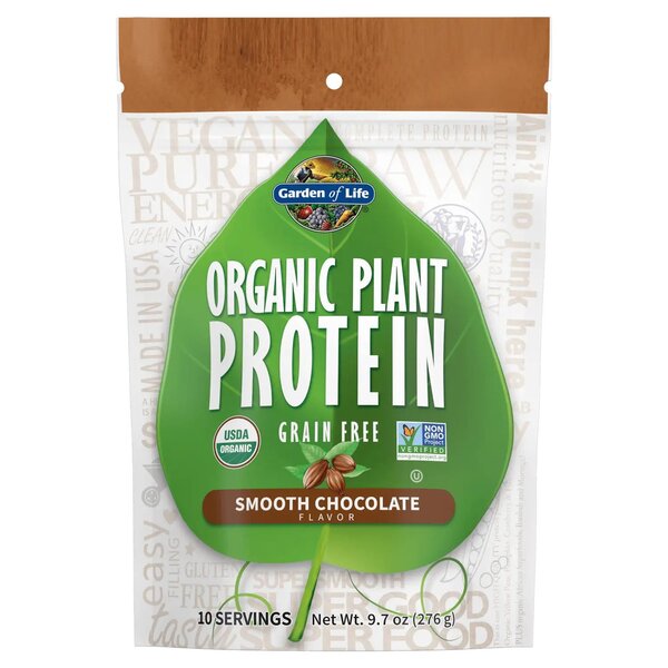 Organic Plant Protein, Smooth Chocolate - 276g - Sense42 Beauty and Health