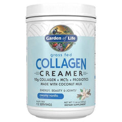 Grass Fed Collagen Creamer, Creamy Vanilla - 330g - Sense42 Beauty and Health