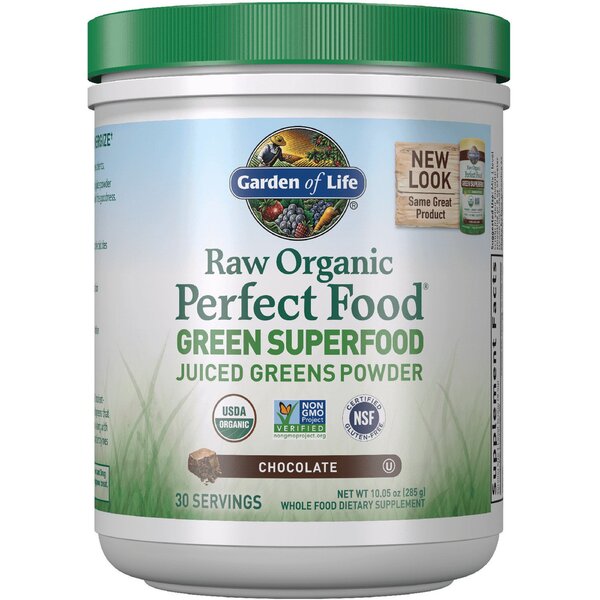 Raw Organic Perfect Food Green Superfood, Chocolate - 285g - Sense42 Beauty and Health