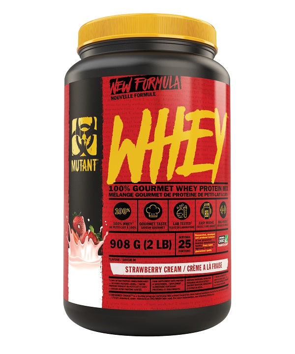 Mutant Whey, Strawberry Cream - 908g - Sense42 Beauty and Health