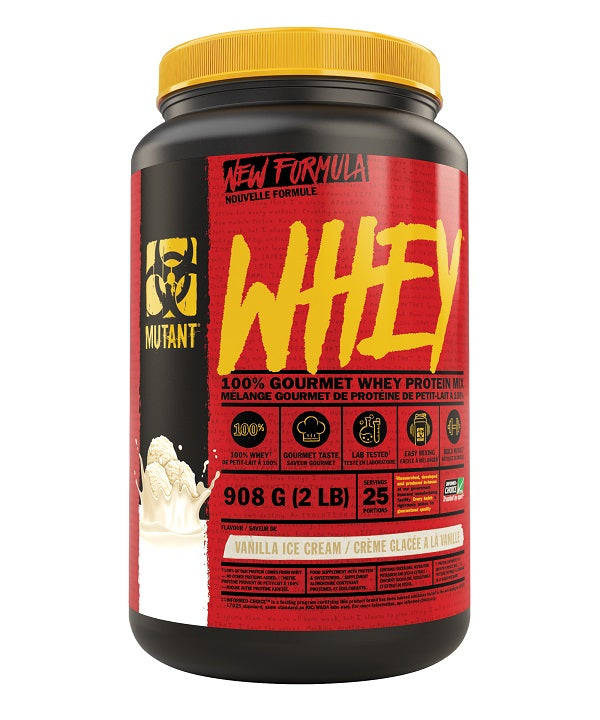 Mutant Whey, Vanilla Ice Cream - 908g - Sense42 Beauty and Health