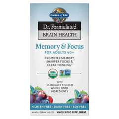 Dr. Formulated Memory & Focus for Adults 40+ - 60 vegetarian tablets - Sense42 Beauty and Health