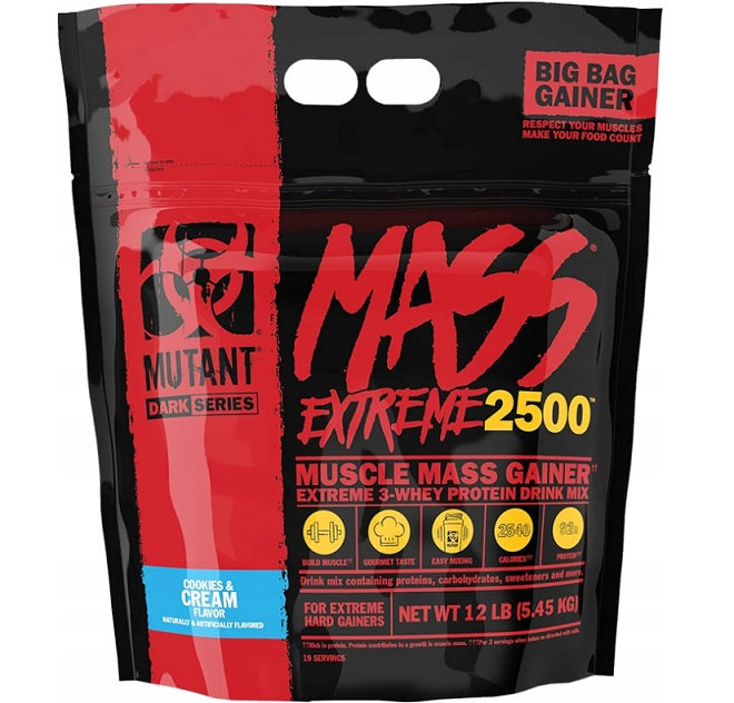 Mutant Mutant Mass Extreme 2500 Cookies & Cream - 5450g - Sense42 Beauty and Health