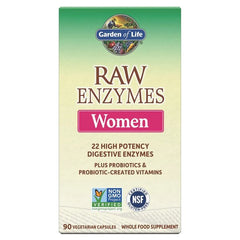 Raw Enzymes Women - 90 vcaps - Sense42 Beauty and Health